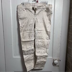 Rock & Republic Cream Lace Pants